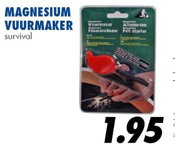Aanbiedingen Magnesium vuurmaker - Huismerk - Action - Geldig van 10/07/2014 tot 03/08/2014 bij Action