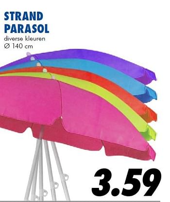 Aanbiedingen Strand parasol - Huismerk - Action - Geldig van 10/07/2014 tot 03/08/2014 bij Action
