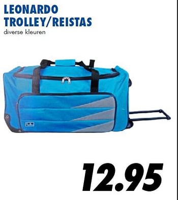 Aanbiedingen Leonardo trolley-reistas - Leonardo - Geldig van 10/07/2014 tot 03/08/2014 bij Action