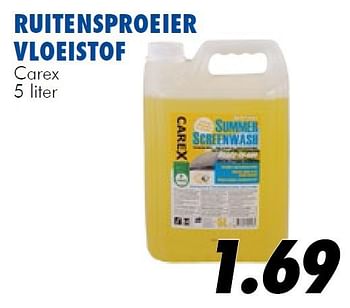 Aanbiedingen Ruitensproeier vloeistof - Carex - Geldig van 10/07/2014 tot 03/08/2014 bij Action