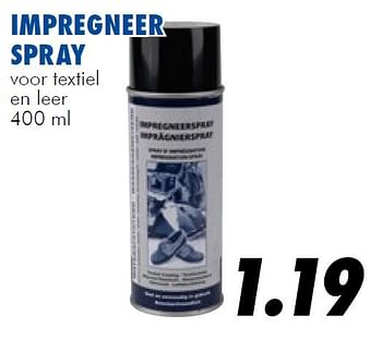 Aanbiedingen Impregneer spray - Huismerk - Action - Geldig van 10/07/2014 tot 03/08/2014 bij Action