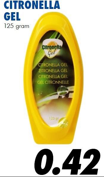 Aanbiedingen Citronella gel - Citronella - Geldig van 10/07/2014 tot 03/08/2014 bij Action
