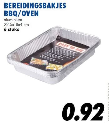 Aanbiedingen Bereidingsbakjes bbq-oven - Huismerk - Action - Geldig van 10/07/2014 tot 03/08/2014 bij Action