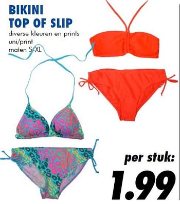 Aanbiedingen Bikini top of slip - Huismerk - Action - Geldig van 10/07/2014 tot 03/08/2014 bij Action