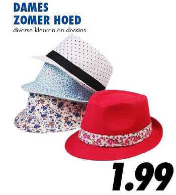 Aanbiedingen Dames zomer hoed - Huismerk - Action - Geldig van 10/07/2014 tot 03/08/2014 bij Action