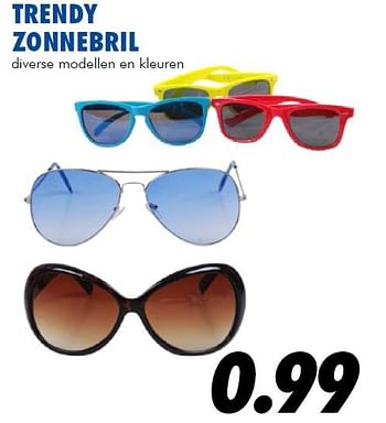 Aanbiedingen Trendy zonnebril - Huismerk - Action - Geldig van 10/07/2014 tot 03/08/2014 bij Action