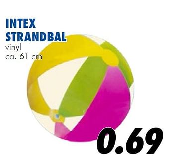 Aanbiedingen Intex strandbal - Intex - Geldig van 10/07/2014 tot 03/08/2014 bij Action
