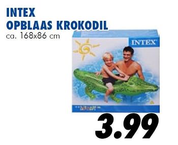 Aanbiedingen Intex opblaas krokodil - Intex - Geldig van 10/07/2014 tot 03/08/2014 bij Action