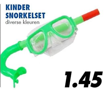 Aanbiedingen Kinder snorkelset - Huismerk - Action - Geldig van 10/07/2014 tot 03/08/2014 bij Action