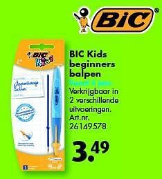 Aanbiedingen Bic kids beginners balpen - BIC - Geldig van 12/07/2014 tot 27/07/2014 bij Bart Smit