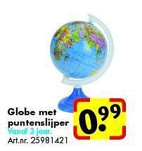Aanbiedingen Globe met puntenslijper - Huismerk - Bart Smit - Geldig van 12/07/2014 tot 27/07/2014 bij Bart Smit