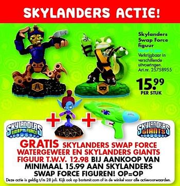 Aanbiedingen Skylanders swap force figuur - Activision - Geldig van 12/07/2014 tot 27/07/2014 bij Bart Smit
