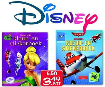 Aanbiedingen Disney kleur-en stickerboek - Disney - Geldig van 12/07/2014 tot 31/08/2014 bij Boekenvoordeel