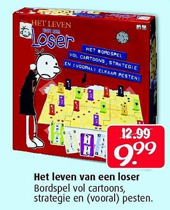 Aanbiedingen Het leven van een loser bordspel vol cartoons - Huismerk - Boekenvoordeel - Geldig van 12/07/2014 tot 31/08/2014 bij Boekenvoordeel
