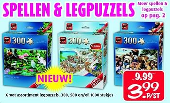 Aanbiedingen Spellen legpuzzels groot assortiment legpuzzels - Huismerk - Boekenvoordeel - Geldig van 12/07/2014 tot 31/08/2014 bij Boekenvoordeel