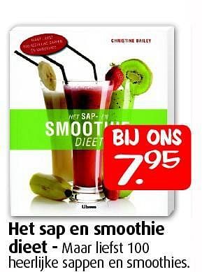 Aanbiedingen Het sap en smoothie dieet - Huismerk - Boekenvoordeel - Geldig van 12/07/2014 tot 31/08/2014 bij Boekenvoordeel