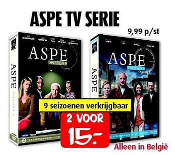 Aanbiedingen Aspe tv serie - Huismerk - Boekenvoordeel - Geldig van 12/07/2014 tot 31/08/2014 bij Boekenvoordeel