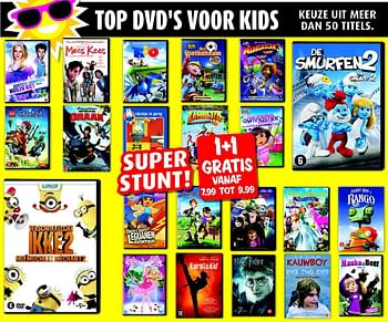 Aanbiedingen Top dvd`s voor kids keuze uit meer dan 50 titels. - Huismerk - Boekenvoordeel - Geldig van 12/07/2014 tot 31/08/2014 bij Boekenvoordeel