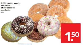 Aanbiedingen Deen donuts assorti - Huismerk deen supermarkt - Geldig van 13/07/2014 tot 19/07/2014 bij Deen Supermarkten