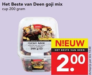 Aanbiedingen Het beste van deen goji mix - Huismerk deen supermarkt - Geldig van 13/07/2014 tot 19/07/2014 bij Deen Supermarkten