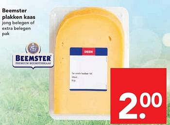 Aanbiedingen Beemster plakken kaas - Beemster - Geldig van 13/07/2014 tot 19/07/2014 bij Deen Supermarkten