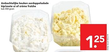 Aanbiedingen Ambachtelijke keuken aardappelsalade kip-zoete ui - Huismerk deen supermarkt - Geldig van 13/07/2014 tot 19/07/2014 bij Deen Supermarkten