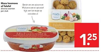 Aanbiedingen Maza hoemoes of falafel - Maza - Geldig van 13/07/2014 tot 19/07/2014 bij Deen Supermarkten