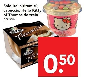 Aanbiedingen Solo italia tiramisù - Solo - Geldig van 13/07/2014 tot 19/07/2014 bij Deen Supermarkten