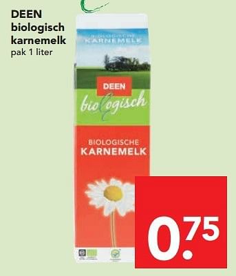 Aanbiedingen Deen biologisch karnemelk - Huismerk deen supermarkt - Geldig van 13/07/2014 tot 19/07/2014 bij Deen Supermarkten