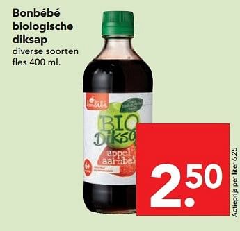 Aanbiedingen Bonbébé biologische diksap - Bonbébé - Geldig van 13/07/2014 tot 19/07/2014 bij Deen Supermarkten