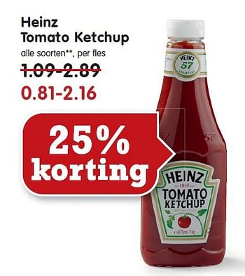 Aanbiedingen Heinz tomato ketchup - Heinz - Geldig van 13/07/2014 tot 19/07/2014 bij Em-té