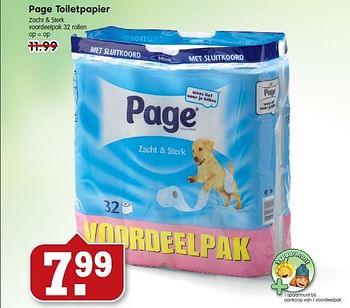 Aanbiedingen Page toiletpapier - Page - Geldig van 13/07/2014 tot 19/07/2014 bij Em-té