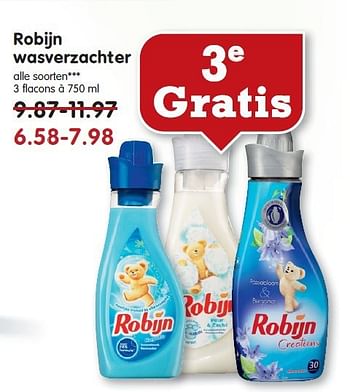 Aanbiedingen Robijn wasverzachter - Robijn - Geldig van 13/07/2014 tot 19/07/2014 bij Em-té