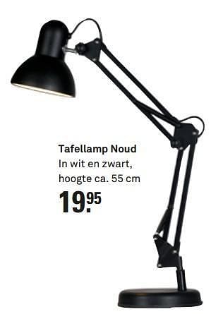 Aanbiedingen Tafellamp noud in wit en zwart - Huismerk Karwei - Geldig van 13/07/2014 tot 19/07/2014 bij Karwei