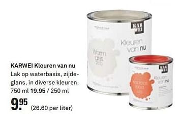 Aanbiedingen Karwei kleuren van nu - Huismerk Karwei - Geldig van 13/07/2014 tot 19/07/2014 bij Karwei