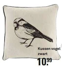 Aanbiedingen Kussen vogel zwart - Huismerk Karwei - Geldig van 13/07/2014 tot 19/07/2014 bij Karwei