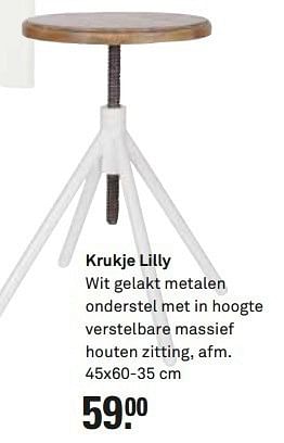 Aanbiedingen Krukje lilly - Huismerk Karwei - Geldig van 13/07/2014 tot 19/07/2014 bij Karwei