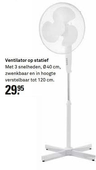 Aanbiedingen Ventilator op statief - Huismerk Karwei - Geldig van 13/07/2014 tot 19/07/2014 bij Karwei