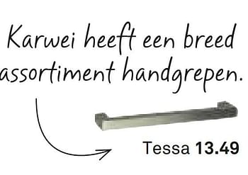 Aanbiedingen Tessa - Huismerk Karwei - Geldig van 13/07/2014 tot 19/07/2014 bij Karwei