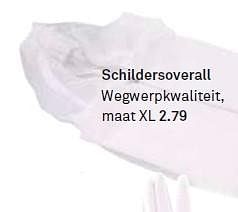 Aanbiedingen Schildersoverall wegwerpkwaliteit - Huismerk Karwei - Geldig van 13/07/2014 tot 19/07/2014 bij Karwei