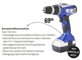 Aanbiedingen Accuschroefboormachine 18v li-ion - Lux - Geldig van 13/07/2014 tot 19/07/2014 bij Karwei