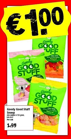 Aanbiedingen Goody good stuff snoep - Goody Good Stuff - Geldig van 13/07/2014 tot 19/07/2014 bij Plus
