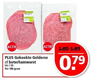Aanbiedingen Plus gekookte gelderse of boterhamworst - Huismerk - Plus - Geldig van 13/07/2014 tot 19/07/2014 bij Plus