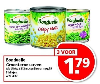 Aanbiedingen Bonduelle groenteconserven - Bonduelle - Geldig van 13/07/2014 tot 19/07/2014 bij Plus