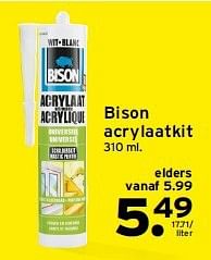 Aanbiedingen Bison acrylaatkit - Bison - Geldig van 14/07/2014 tot 20/07/2014 bij Gamma
