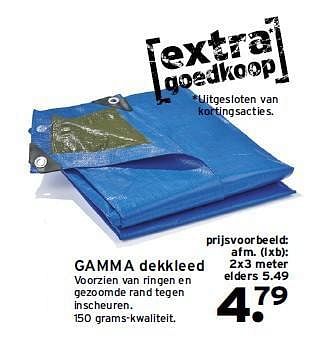 Aanbiedingen Gamma dekkleed - Huismerk - Gamma - Geldig van 14/07/2014 tot 20/07/2014 bij Gamma