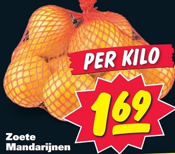 Aanbiedingen Zoete mandarijnen - Huismerk - Nettorama - Geldig van 14/07/2014 tot 20/07/2014 bij Nettorama