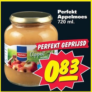 Aanbiedingen Perfekt appelmoes - Perfekt - Geldig van 14/07/2014 tot 20/07/2014 bij Nettorama