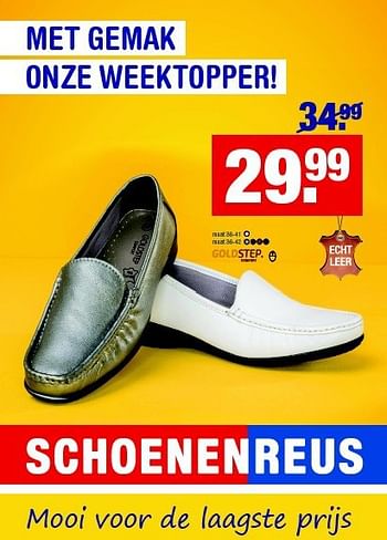Aanbiedingen Damesschoenen - Goldstep Comfort - Geldig van 14/07/2014 tot 20/07/2014 bij Schoenenreus
