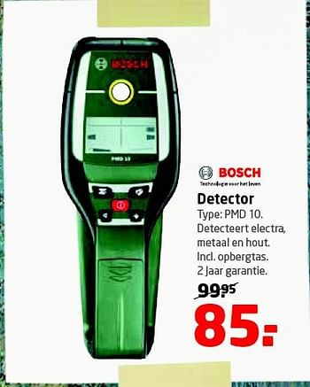 Aanbiedingen Bosch detector pmd10 - Bosch - Geldig van 14/07/2014 tot 21/07/2014 bij Formido